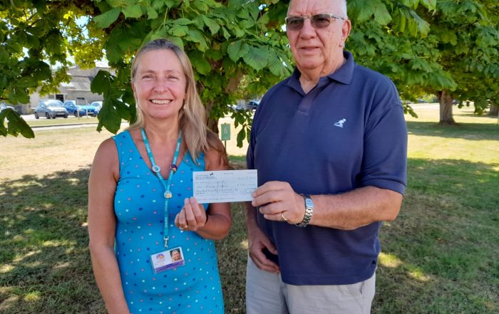 Luton Rotary Club present a cheque