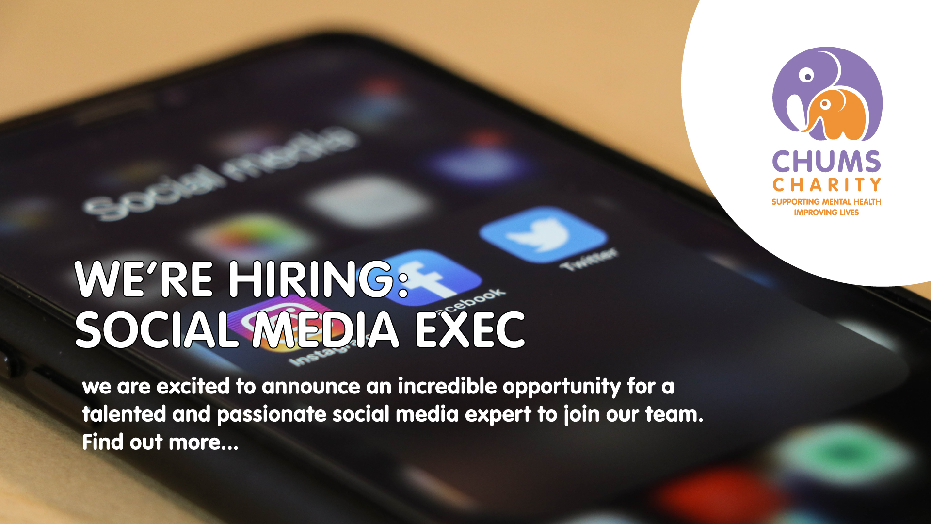 We're hiring a social media exec