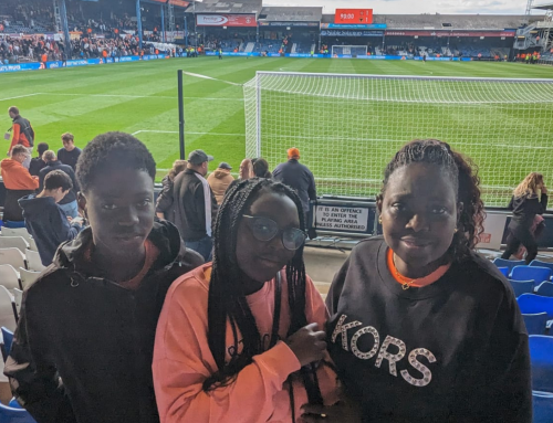 CHUMS Young Carers attend latest Luton game
