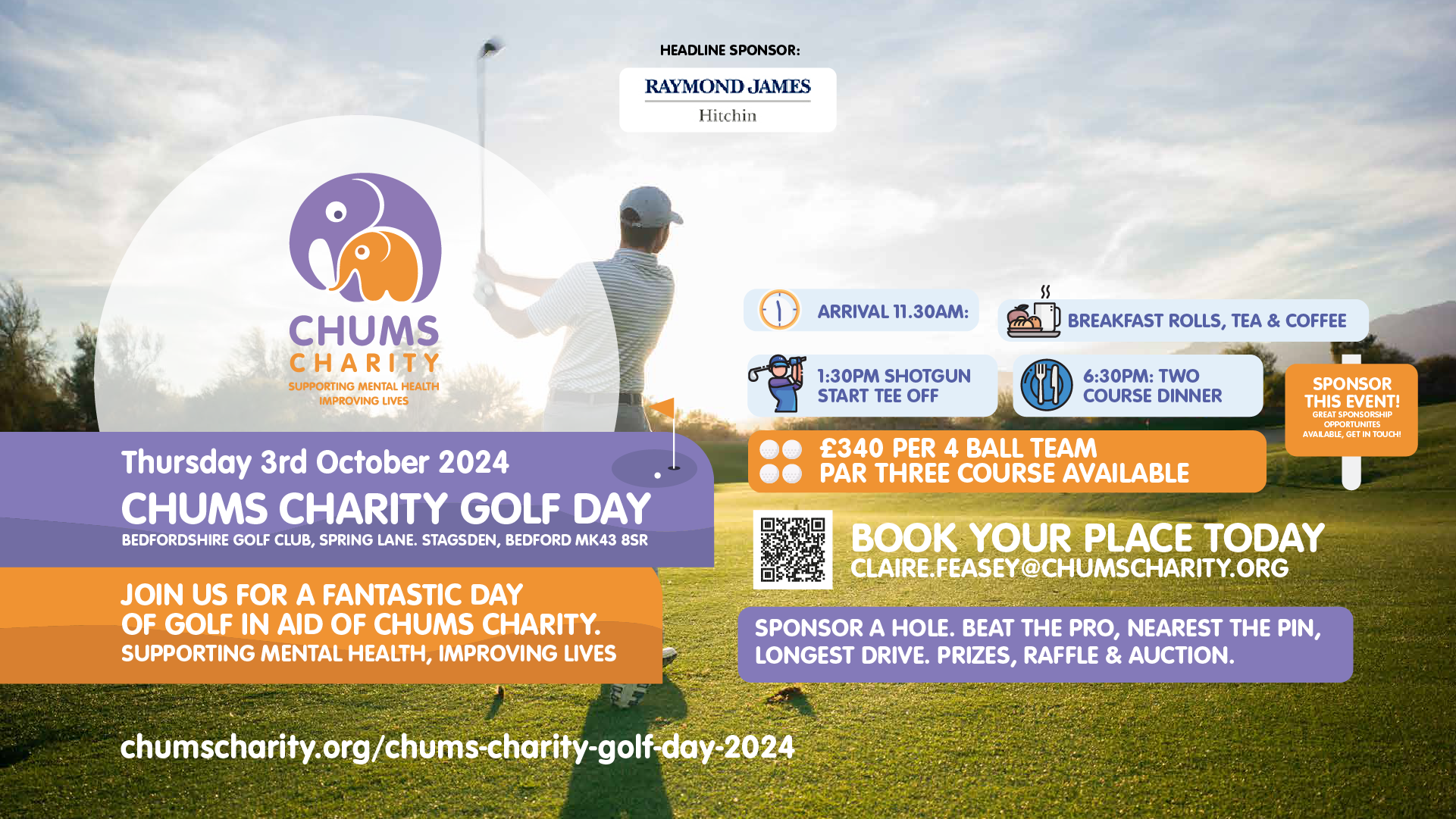 CHUMS Charity Golf Day 2024 - The Bedfordshire Golf Club