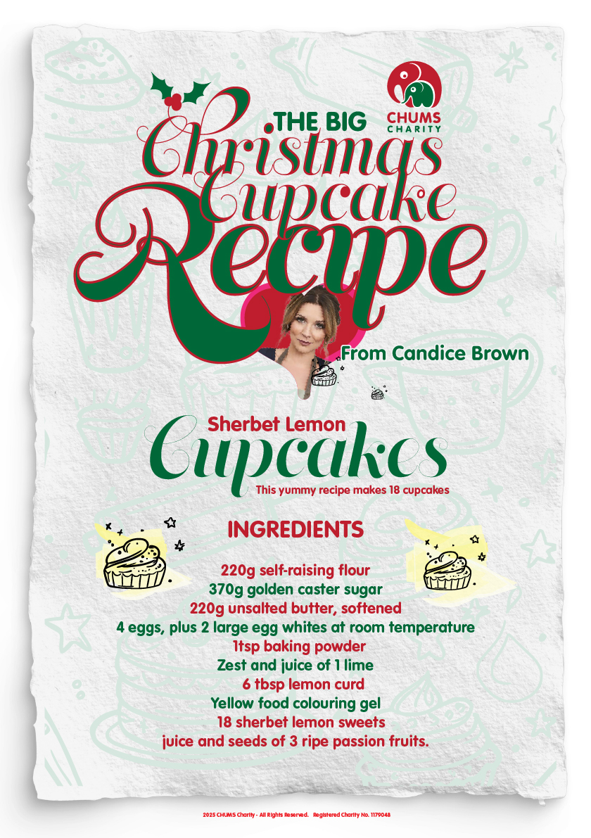 Download our special cupcake recipe from Candice Brown!